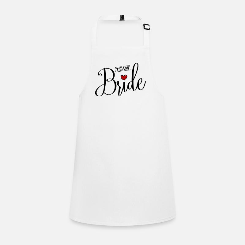 Équipe Bride Heart Mariage Tablier Enfant