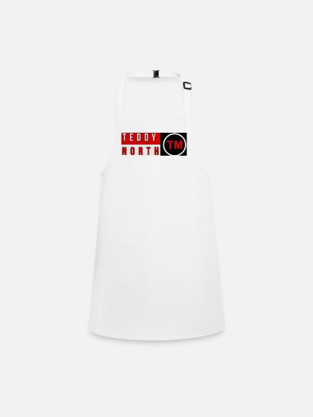 Teddy North Brand Logo - Children's Apron - white - Front