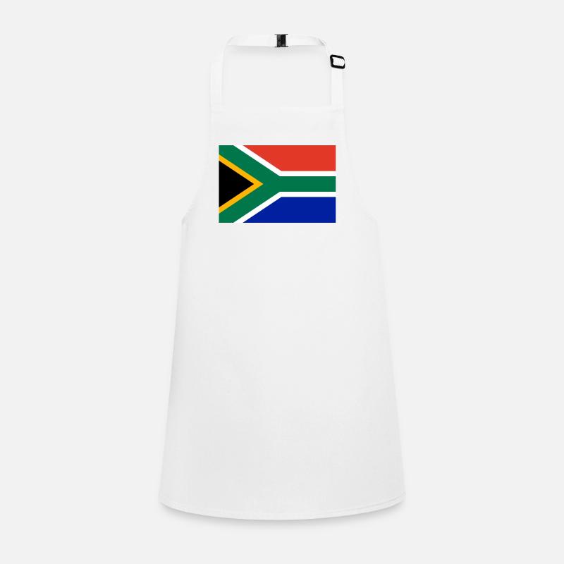 Afrique du Sud drapeau bannière - Tablier Enfant - blanc