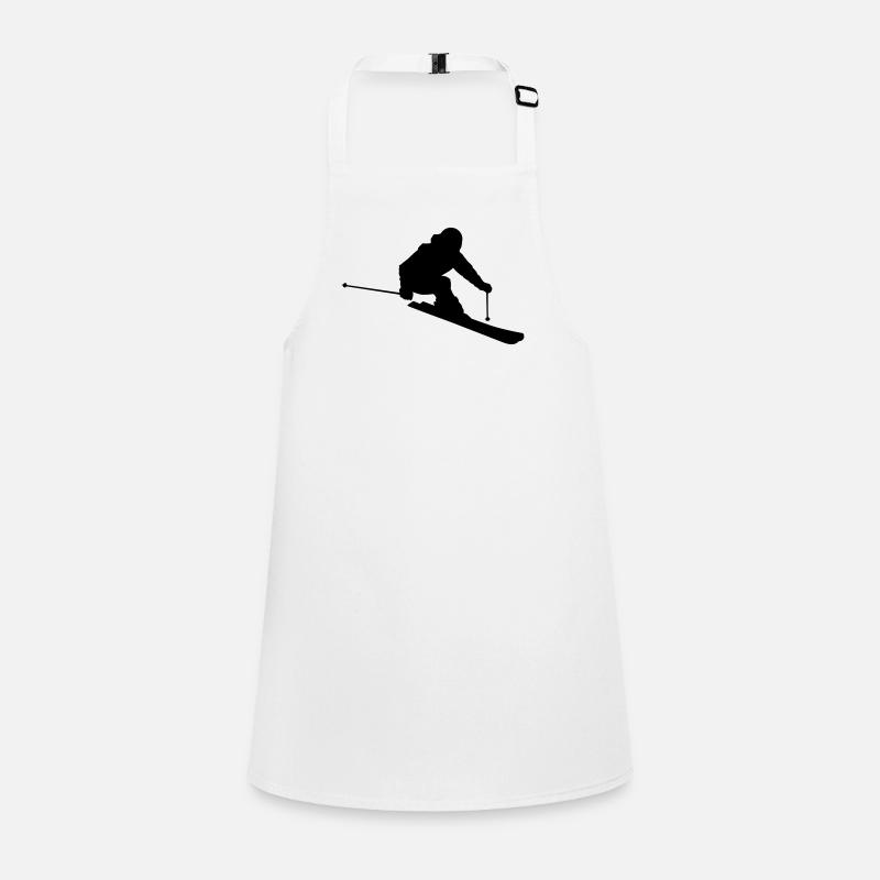 Skier 2 (Vector) Children's Apron