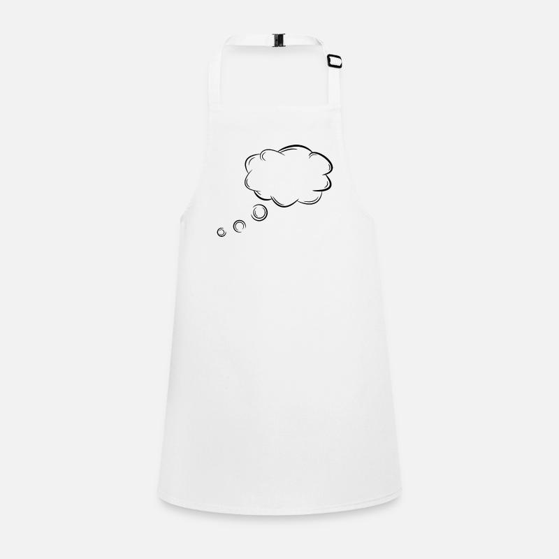 Thought bubble customizable with sentences or words Children's Apron