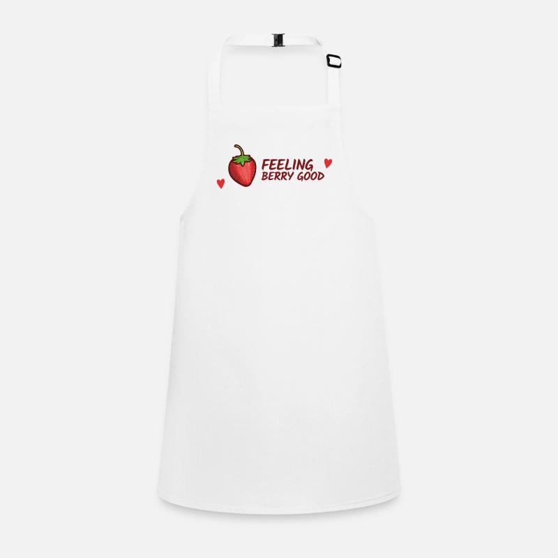 Fraises, Feeling good phrase drôle Tablier Enfant