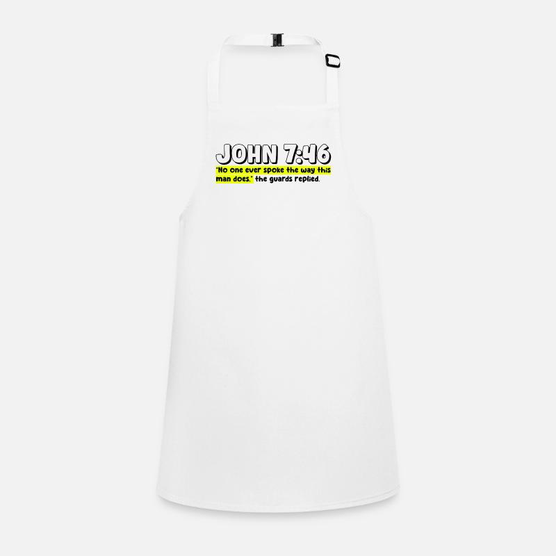 John 7:46 | Bible Quote Children's Apron