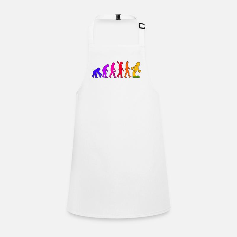 Clamping Brick Evolution Humanity Studded Brick Children's Apron