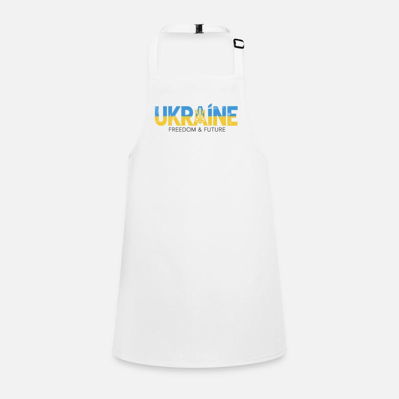 Trident ukrainien Conception de la paix Tablier Enfant