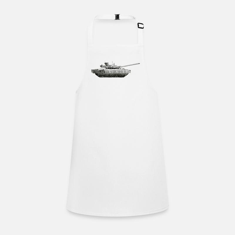 Silhouette de char monochrome Tablier Enfant