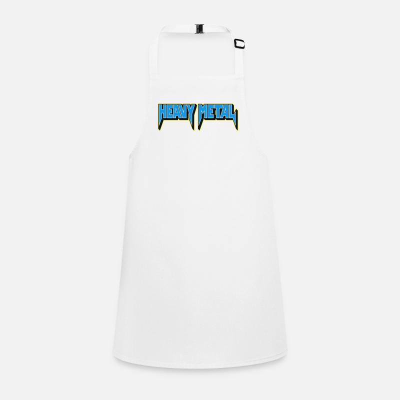 Heavy Metal Typographic Emblem Children's Apron