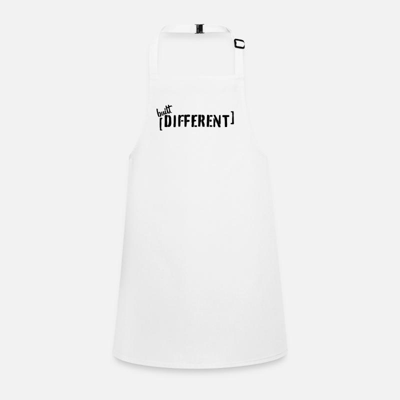 Déclaration typographique différente construite disant Tablier Enfant