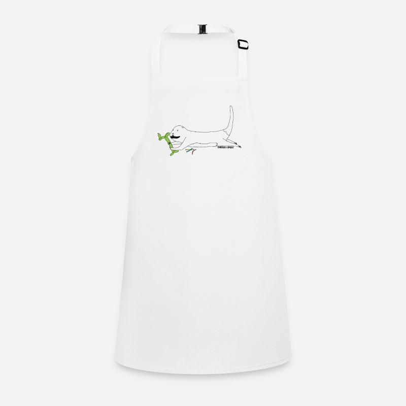 otter with balloons - Children's Apron - white
