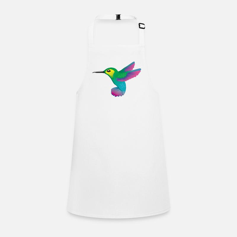 Hummingbird colorful vector graphic Children's Apron