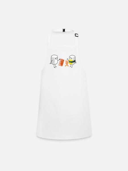 Sushi Shopping - Schürze für Kinder - Weiß - Vorne