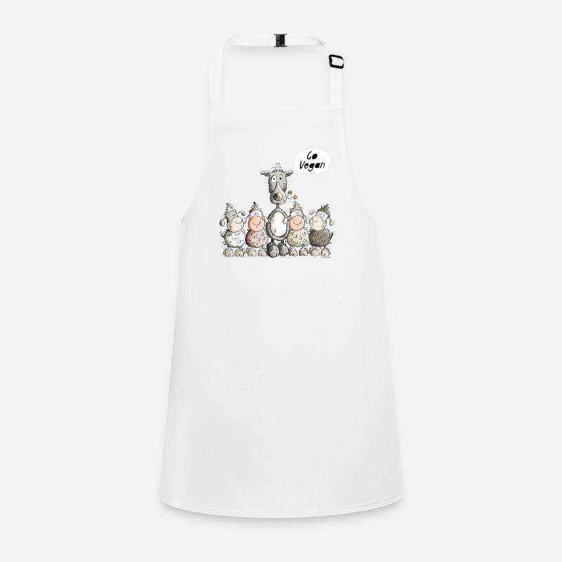 Go Vegan Wolf And Sheep - Comic Children's Apron