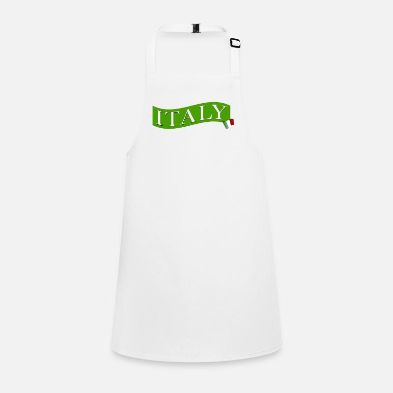 ITALIE vert avec drapeau Tablier Enfant