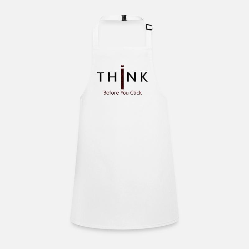 Think before think before quotes funny meme popular Children's Apron