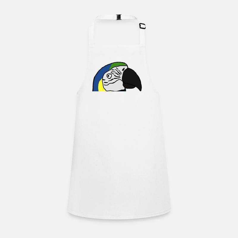 blue macaw Children's Apron