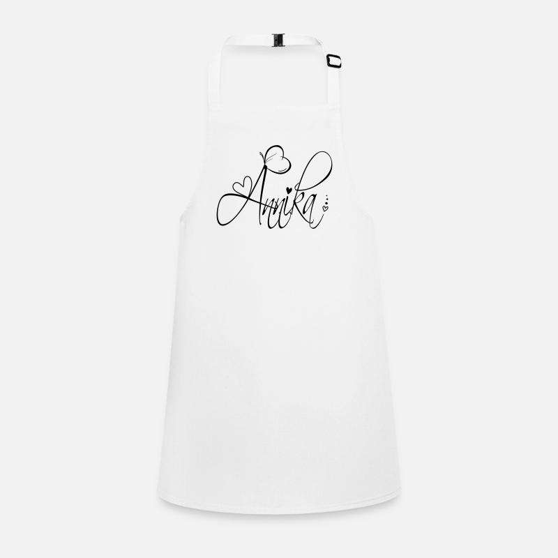 Annika Last Name First Name Girl Calligraphy Decor Children's Apron