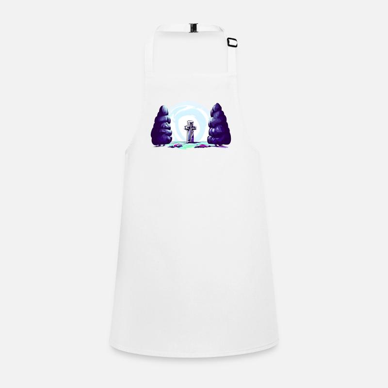 Cross between trees Children's Apron