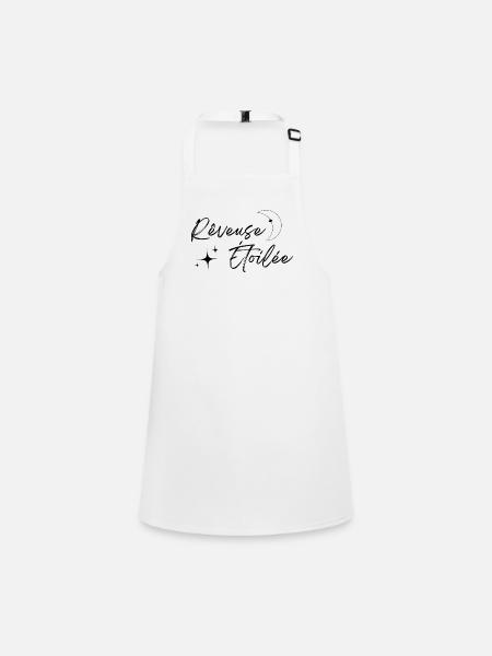 Rêveuse étoilée - Tablier Enfant - blanc - Devant