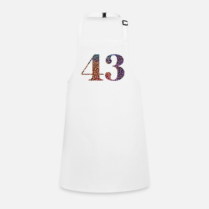 43rd Birthday Leopard Children's Apron