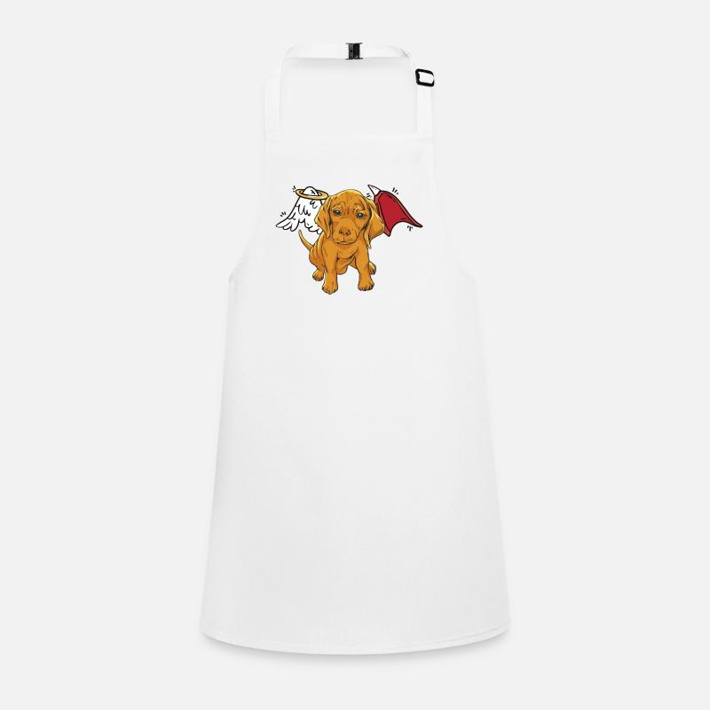 Dog Pets Angel Devil Wings Dogs Devilish Children's Apron