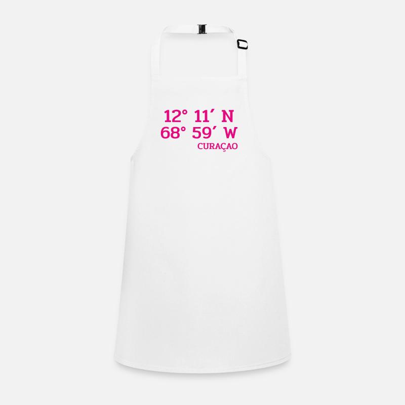 Curacao Coordinates - Coordinates - Caribbean Children's Apron