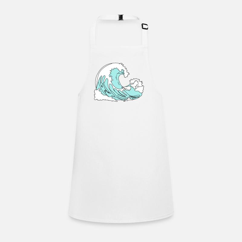 Wave Retro Comic Style Children's Apron