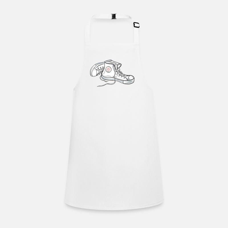 Chucks white Children's Apron