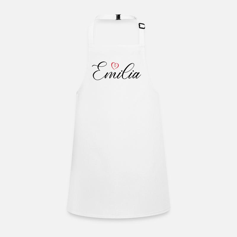 Emilia Name Heart Children's Apron