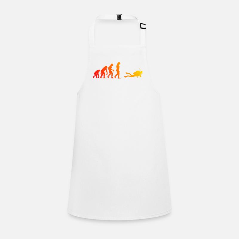 J’adore le motif de plongée cool pour la plongée - Tablier Enfant - blanc