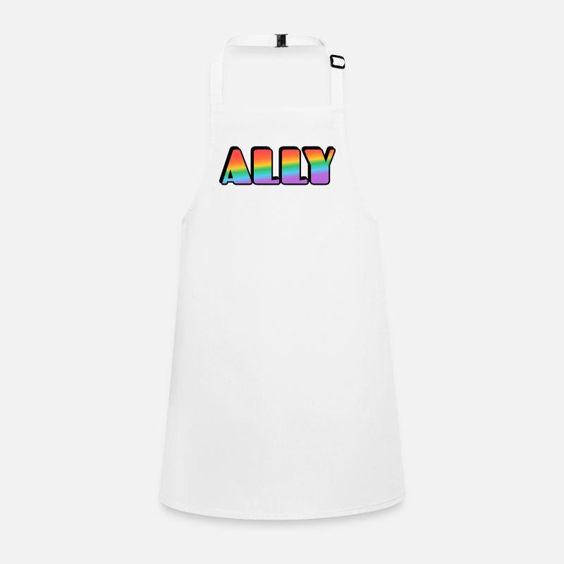 Ally Rainbow Letters Schürze für Kinder