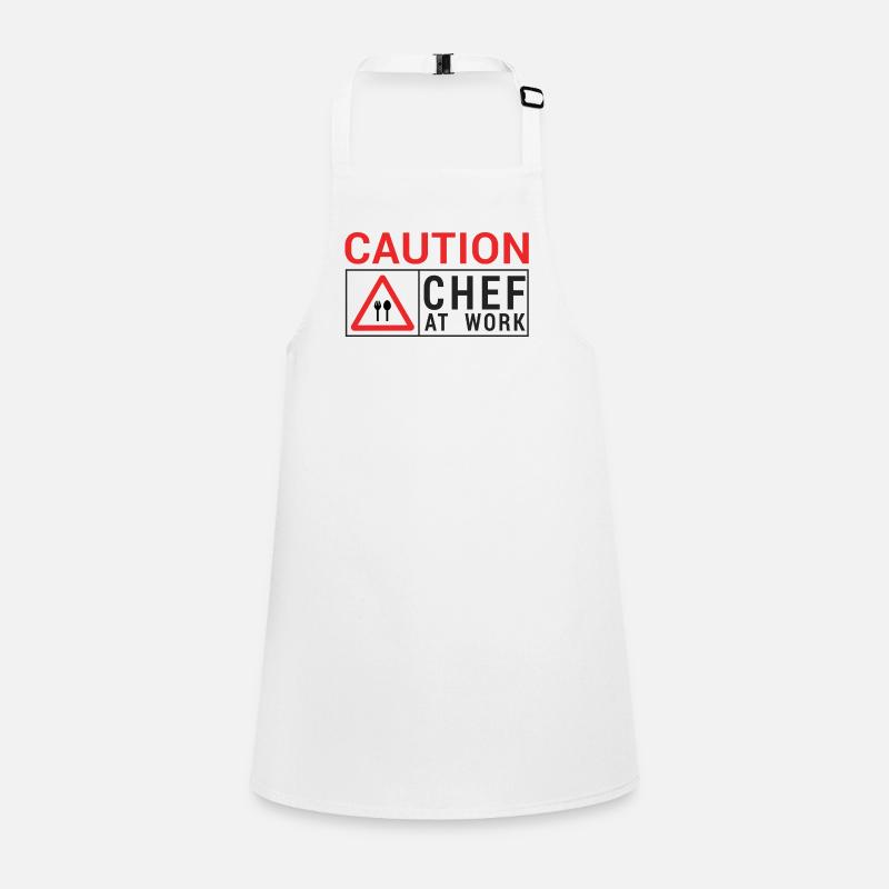 Chef / Chef Cook: Caution - Chef at work. Children's Apron