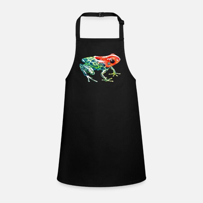 Frog with a red head Children's Apron