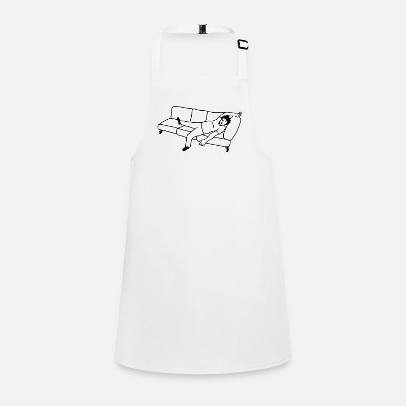 Couch sleeping man Children's Apron
