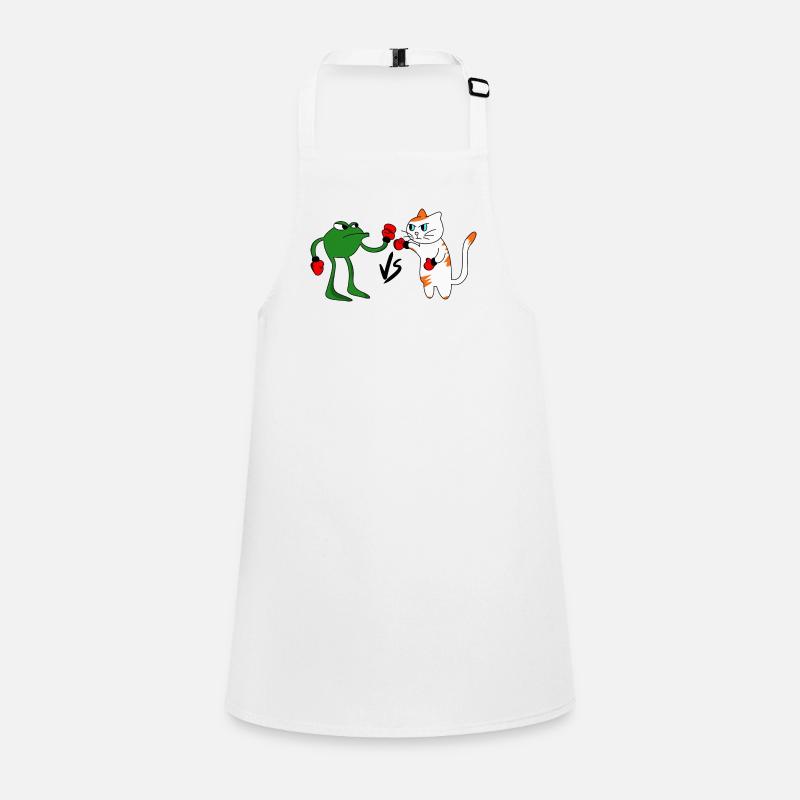 Frog vs Cat fight Children's Apron
