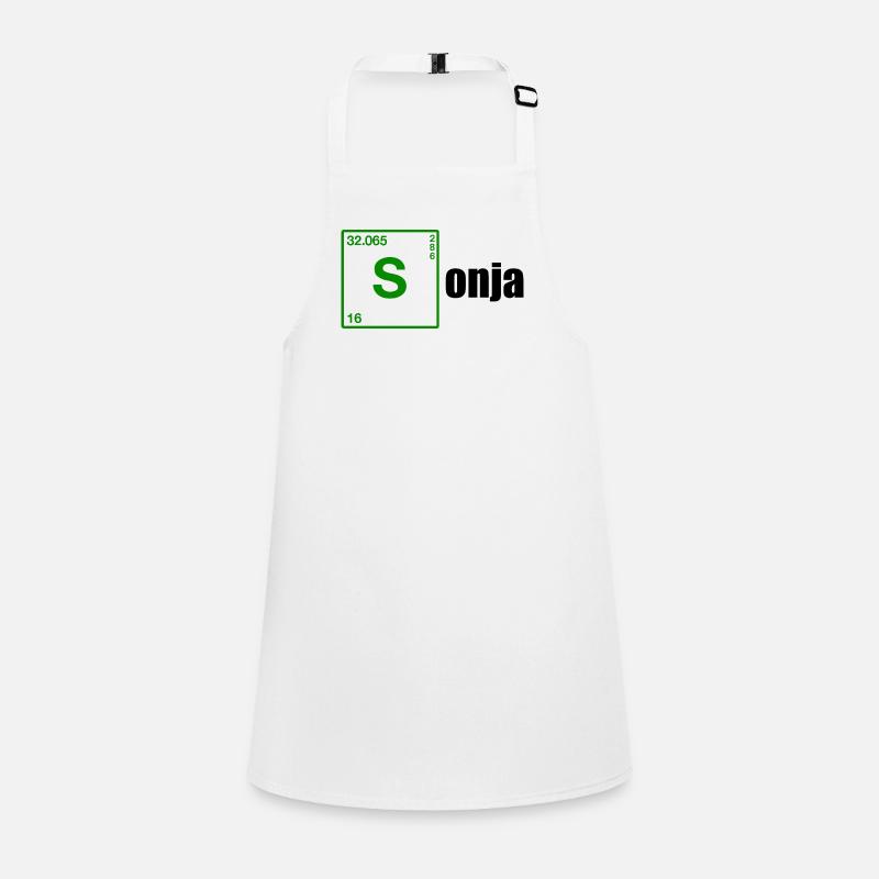 Sonja Geschenk black Schürze für Kinder