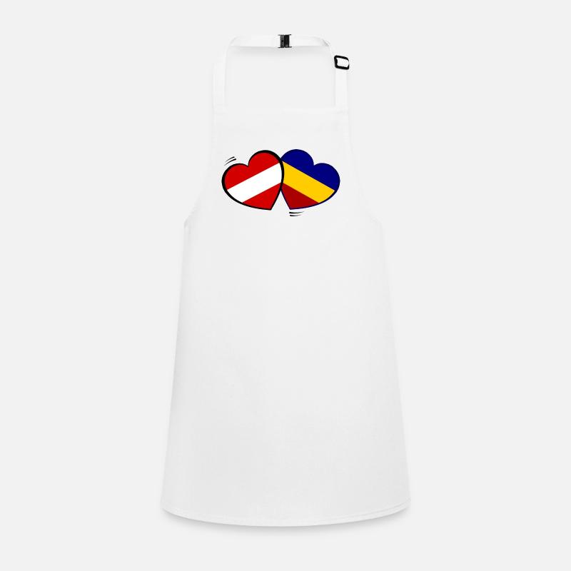 Austria and Romania hearts Children's Apron