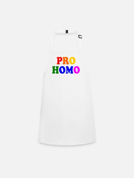 Pro homo - Children's Apron - white - Front