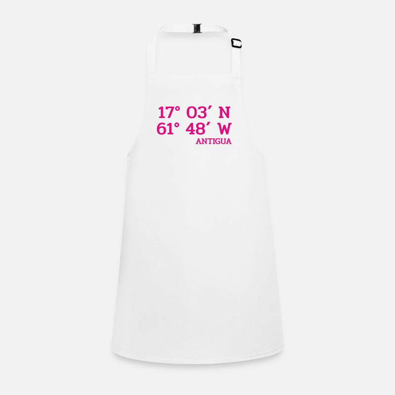 Antigua Coordinates - Coordinates - Caribbean Children's Apron