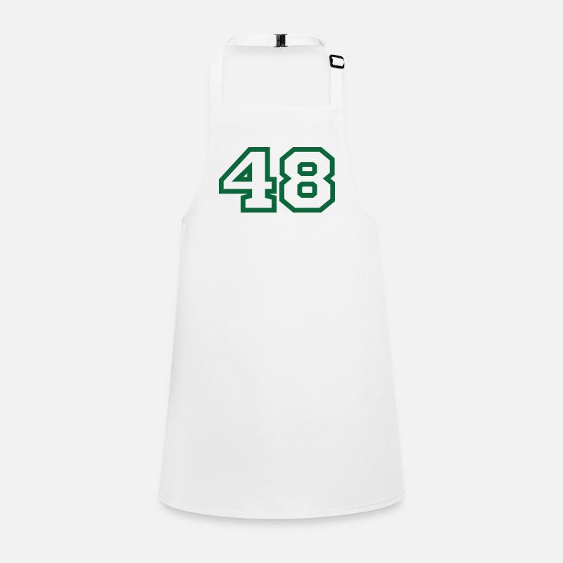 Numéro 48 sport vert Tablier Enfant