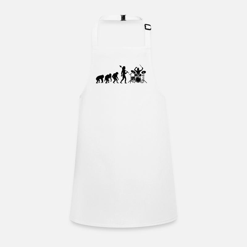 Drummer Evolution Drum Music Lover Drumming Drumme Children's Apron