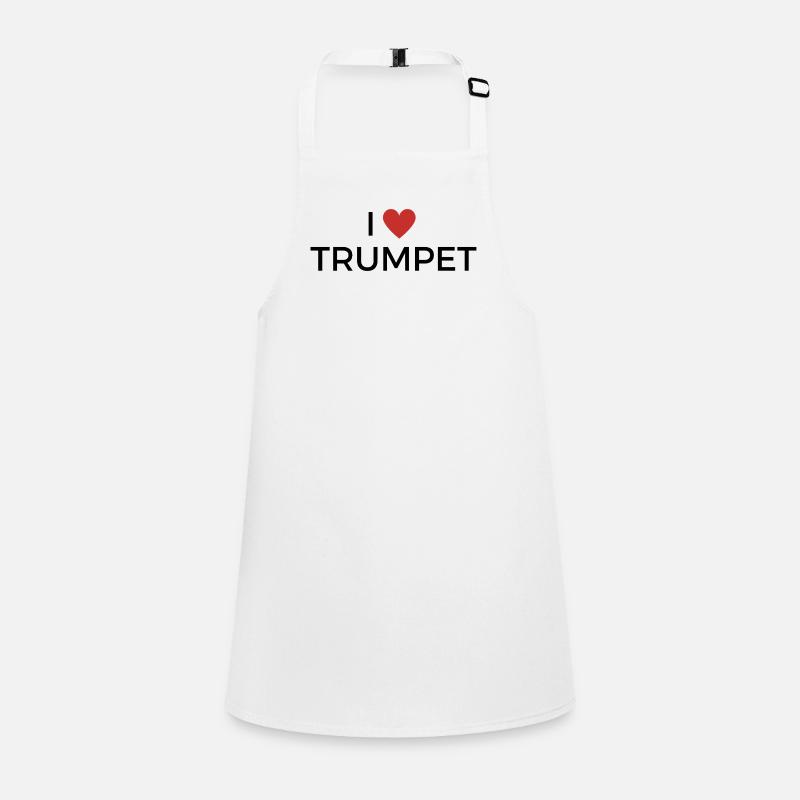 Ich liebe Trompete - J’aime la trompette Tablier Enfant