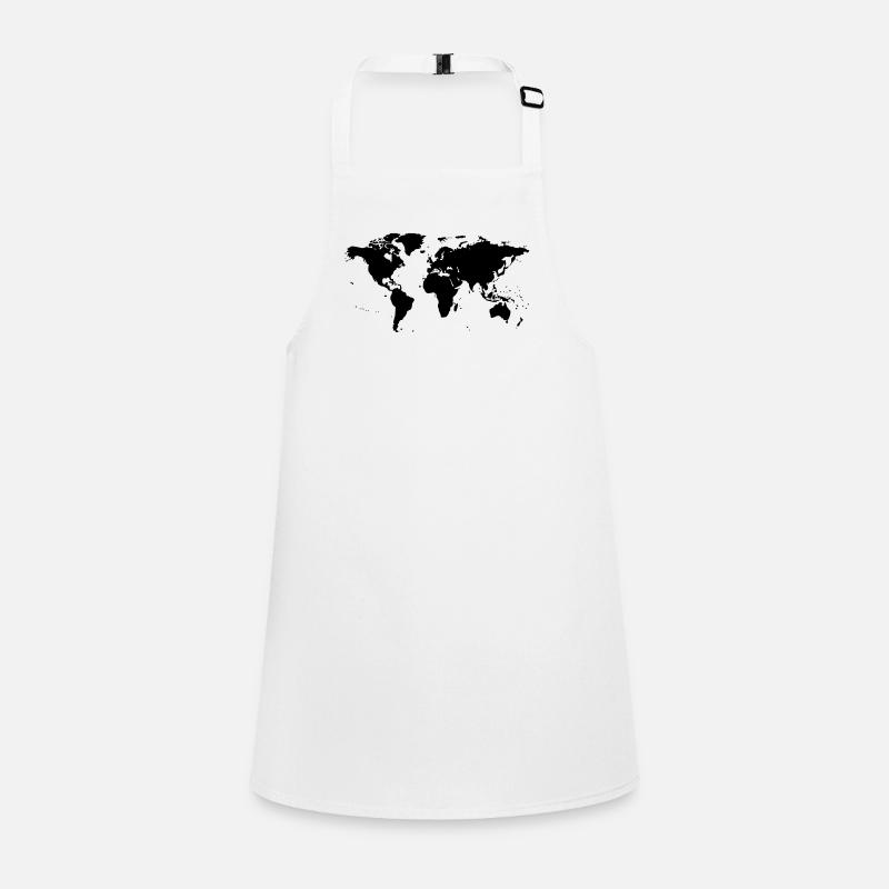 worldmap landkarte globus Schürze für Kinder