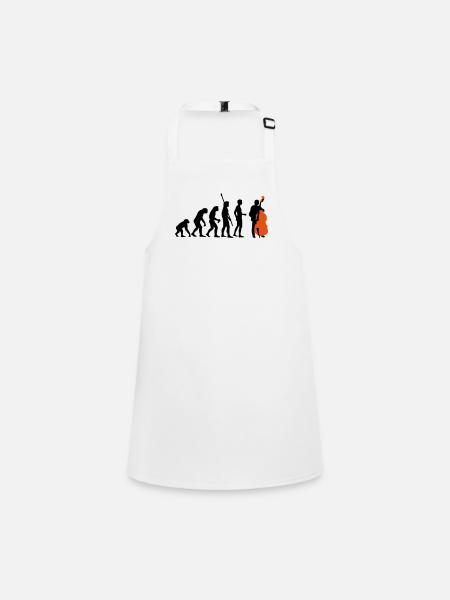 evolution_bass_2c - Schürze für Kinder - Weiß