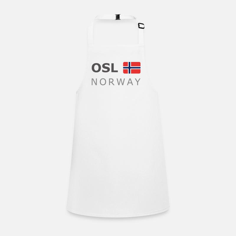 OSL NORWAY dark-lettered 400 dpi Schürze für Kinder