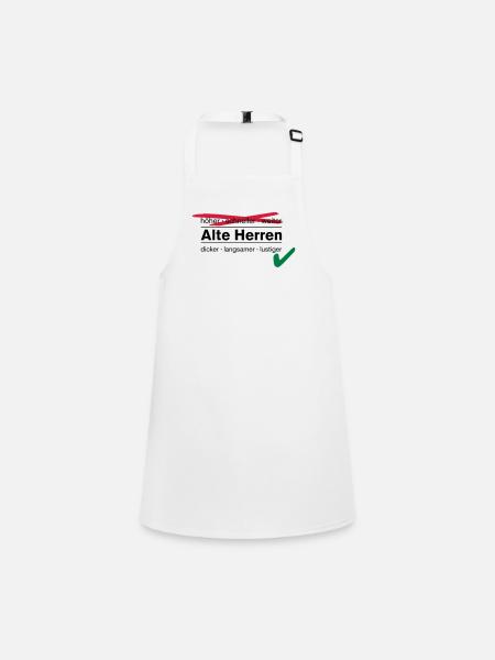 Old Men / AH - Children's Apron - white - Front