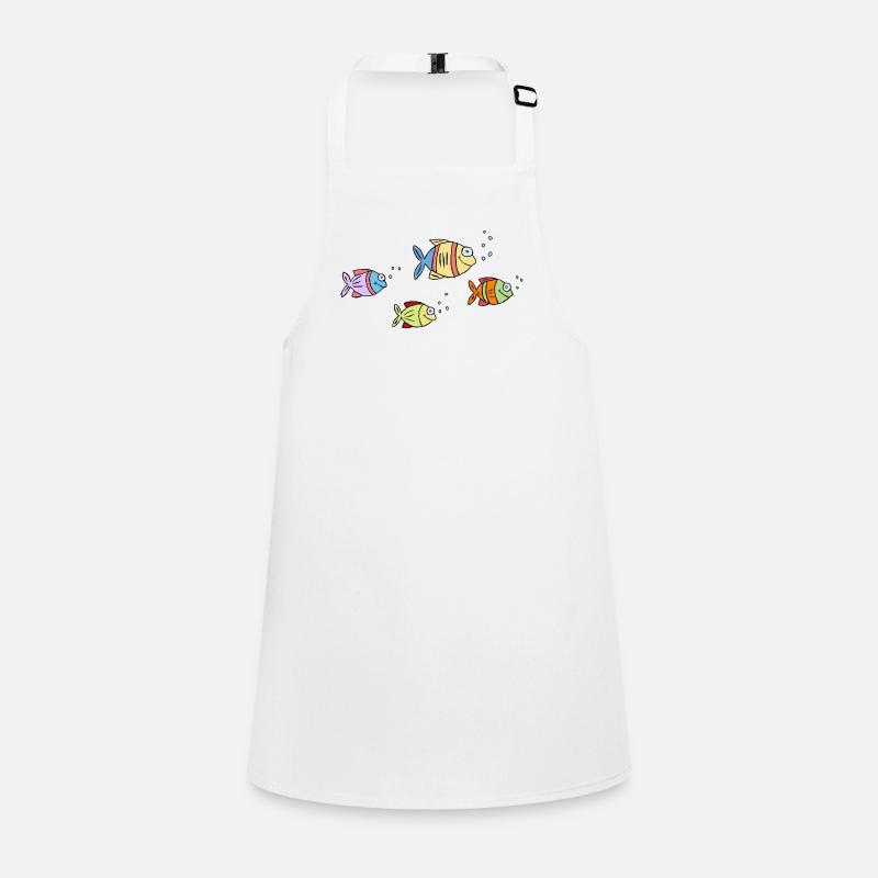 coloré poisson eau mer graffiti dessin d’enfants Tablier Enfant