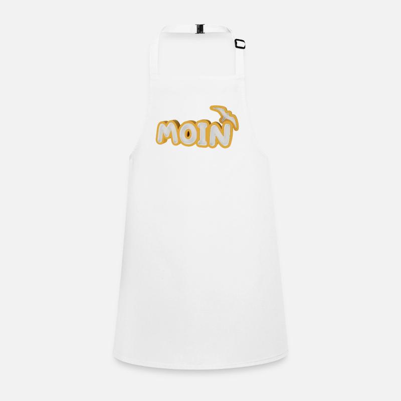 Moin mit Möwe Schürze für Kinder