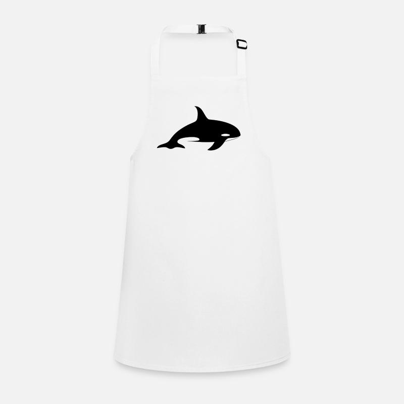 Elegantes Orca-Symbol Schürze für Kinder