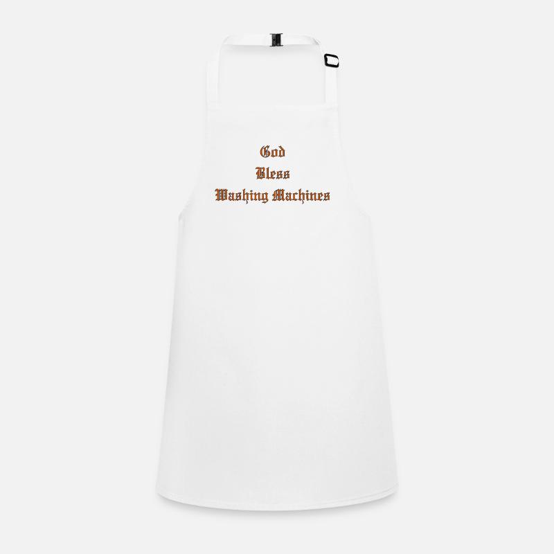 GodBlessWashing Machines Children's Apron