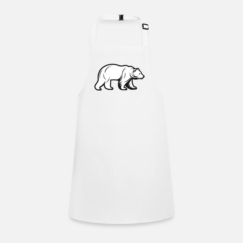 Bär Silhouette Schürze für Kinder